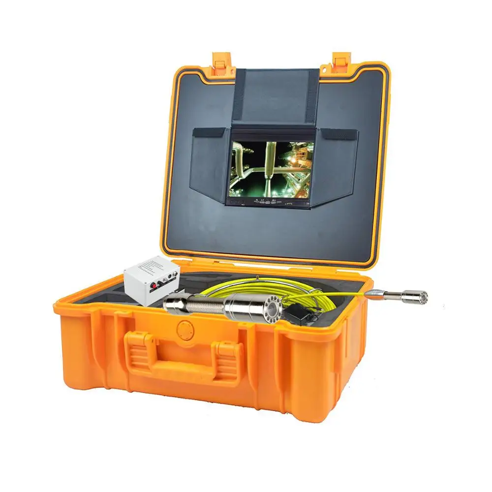 

7-дюймовый портативный водонепроницаемый промышленный эндоскоп, 20-метровая кабельная трубка, система инспекции дренажных камер с головкой ...