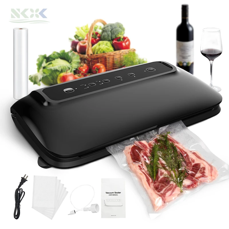 Вакуумный упаковщик с бесплатными вакуумными пакетами * 5 шт. и вакуумный в рулоне