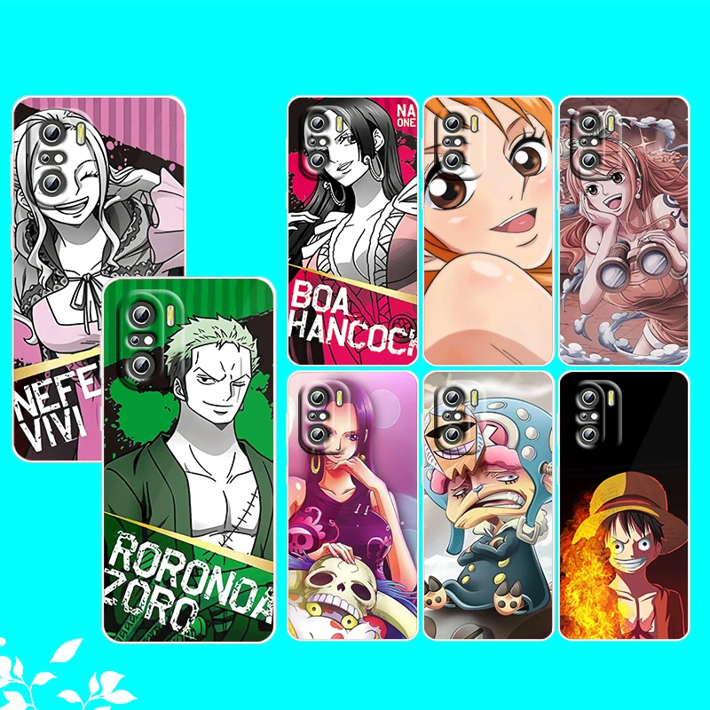

Nami Zoro One Piece For Xiaomi Redmi Note 10S 10 K50 K40 Gaming Pro 10 9AT 9A 9C 9T 8 7A 6A 5 4X Transparent Phone Case