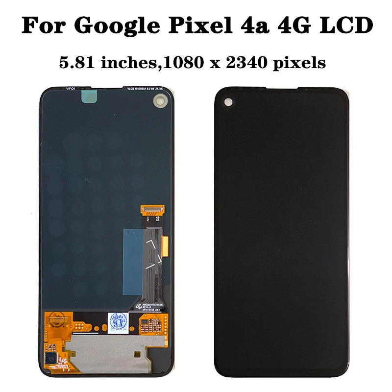 Najtaniej Oryginał Dla Google Pixel 4a 4G Wyświetlacz LCD G025J Ekran Dotykowy Digitizer Wymiana Zespołu Dla Google Pixel 4a 5G GD1YQ LCD