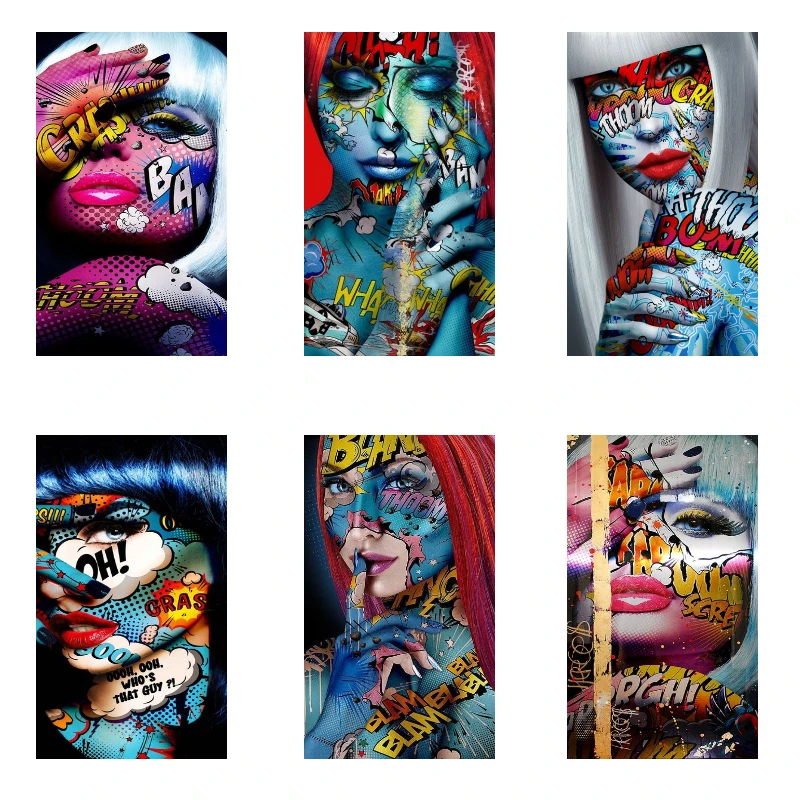 

Граффити Девушка Искусство Холст Живопись Домашний Декор роспись Гостиная Искусство бриллиантов 5d алмазная живопись