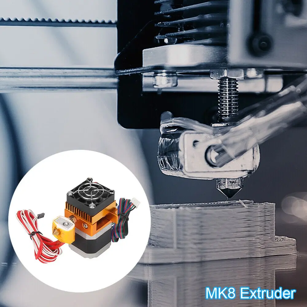Фото Запасной Профессиональный Металлический Hotend Kit для Prusa i3, детали для 3D-принтера MK8, экструдер J-headFor Prusa i3 №4