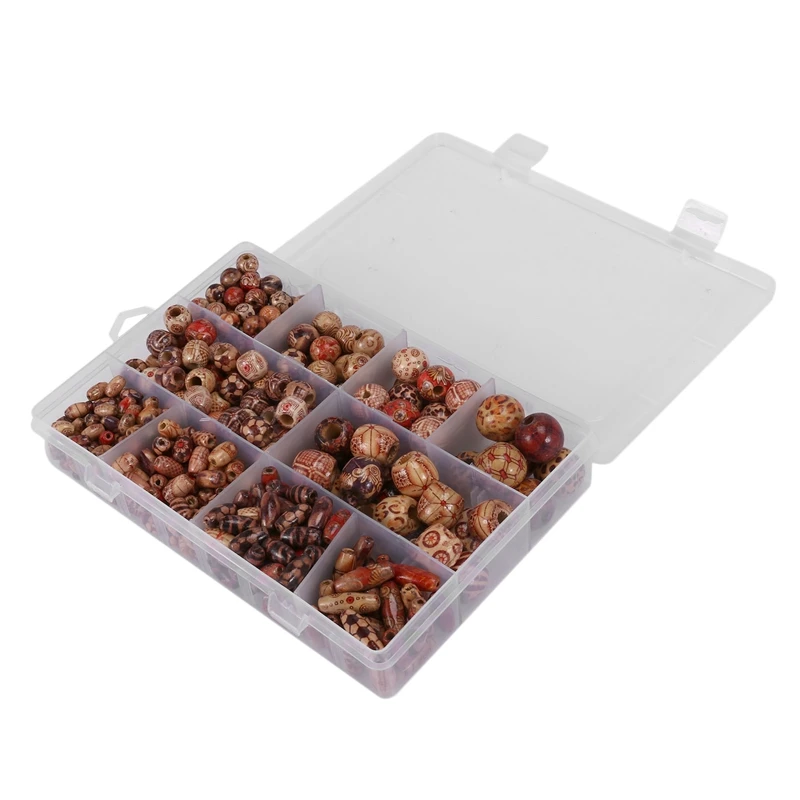 

DIY Children's Handmade Beads Packing Flower Beads Big Hole Wooden Beads Dirty Braid Jewelry Accessories