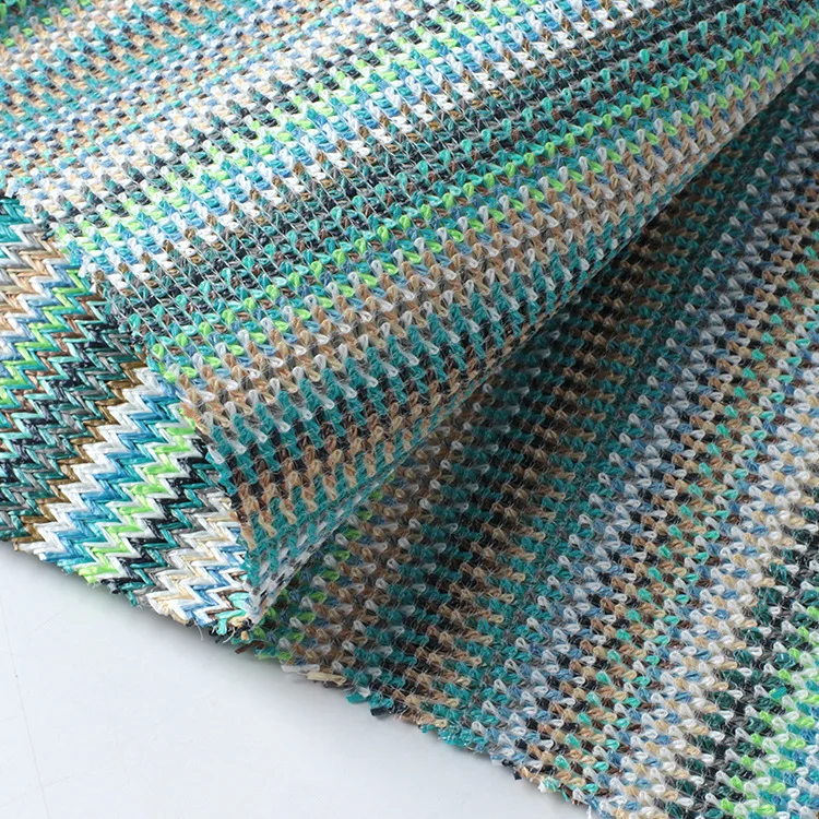 

1yard PP grass yarn-dyed vertical weave pattern PP Raffia Woven Fabric PP Straw Fabric DIY Beach Straw Hand Bag Material