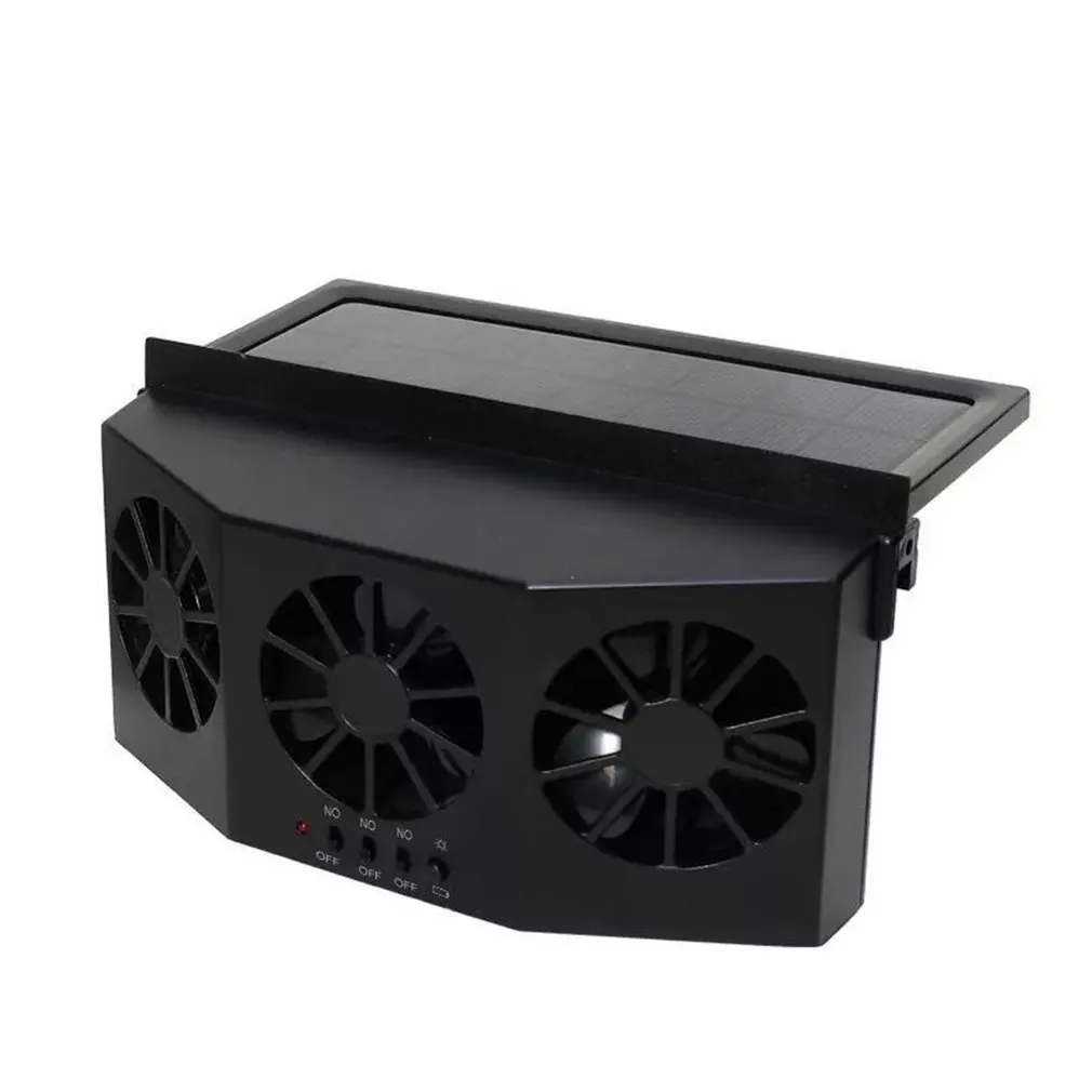 

3 Cooler Car Fan Solar Energy Cooling Vent Exhaust Portable Safe Auto Car Gills Cooler Auto Ventilation High-power Fan