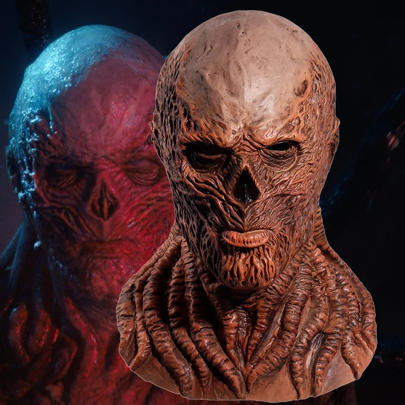 

Stranger Things 4 Cosplay Vecna Mask Horror Monster Latex Helmet Halloween Carnival Party Costume Props Accessories
