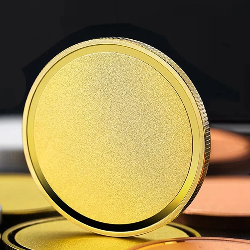 10 шт. латунные заготовки для лазерной гравировки пустая матовая монета с