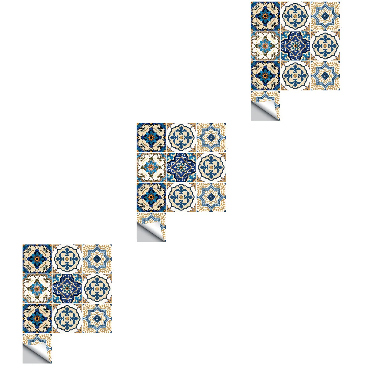 

30 шт./упаковка, наклейки для плитки в марокканском стиле