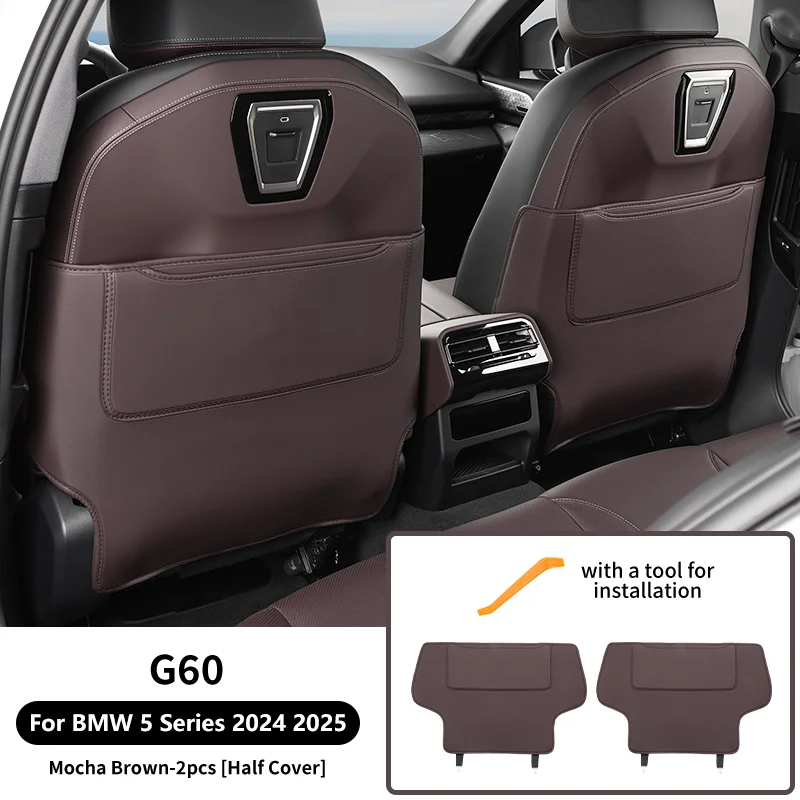 

Для BMW 5 серии G60 2024 2025 наклейки для салона автомобиля, защитный чехол для центральной консоли, дверная ручка, защита спинки сиденья, аксессуары