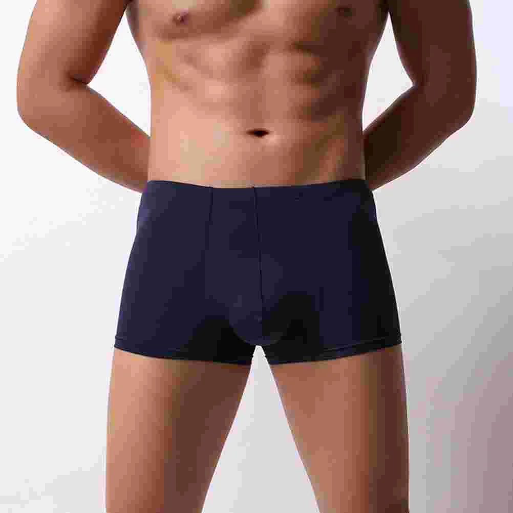 5pcs Cotton Man Briefs Stretchy Breathable Briefs Shorts Underpants Size L (Red)