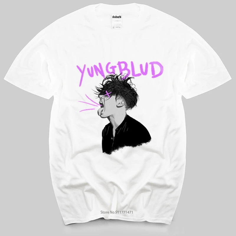 

Black men t shirt euro size Man crew neck t-shirt Hip Hop Yungblud T Shirt Women Female Hip Hop Casual T-shirt