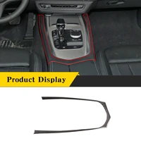 for bmw z4 g29 2017 2020 soft carbon fiber car central control gear shift outer frame panel sticker car interior accessories