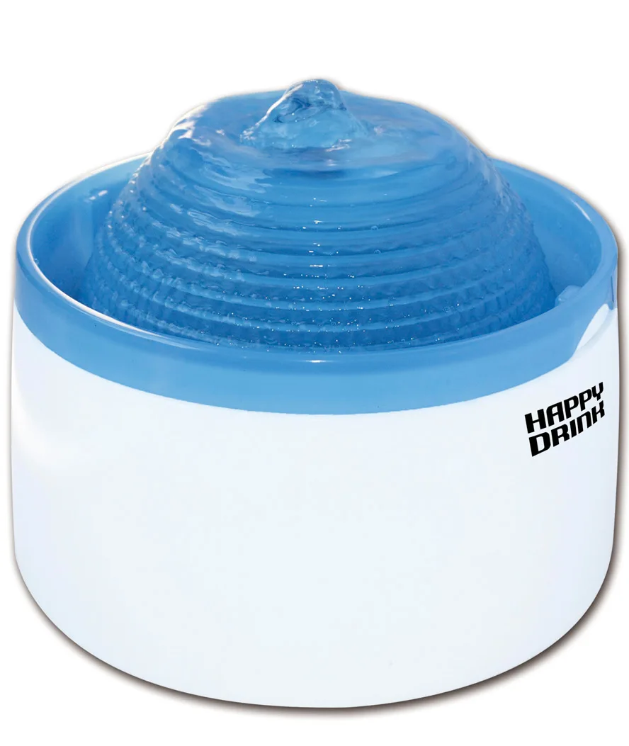 Fontana automatica con cartuccia in carbone Happy Drink colore blu per gatti  | Дом и сад