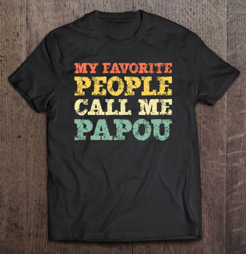 

Мужская футболка с надписью Call Me Papou, с рисунком на заказ