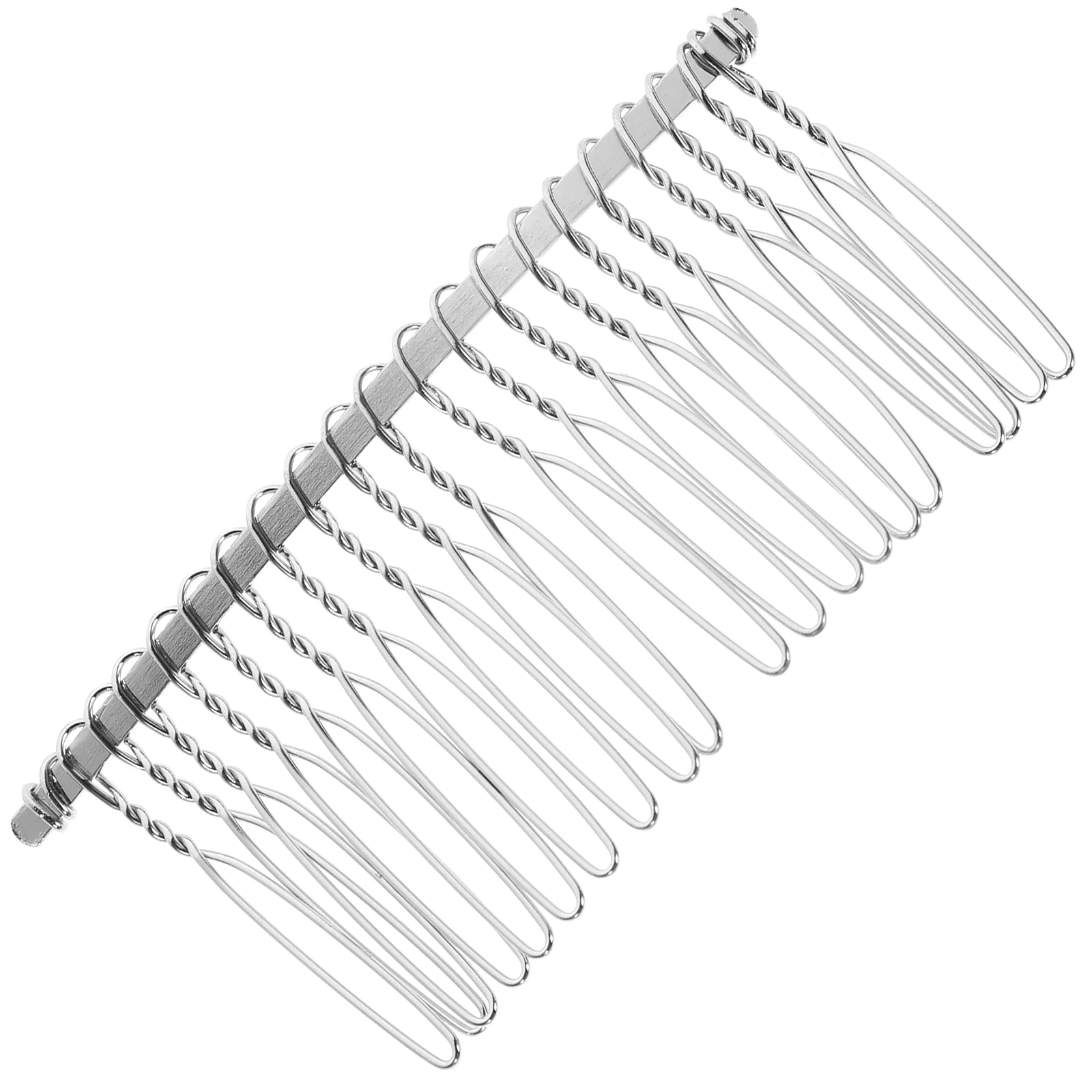

7 8cm 20 Fancy DIY Metal Wire Hair Clip Comb Bridal Wedding Veil Comb Vintage Wire Hair Comb for and ( Silver )