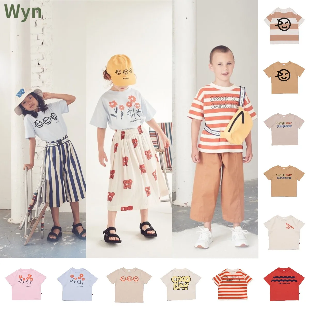 

2022 summer children's short-sleeved T-shirt cotton children's kindergarten bottoming shirt children's summer clothing