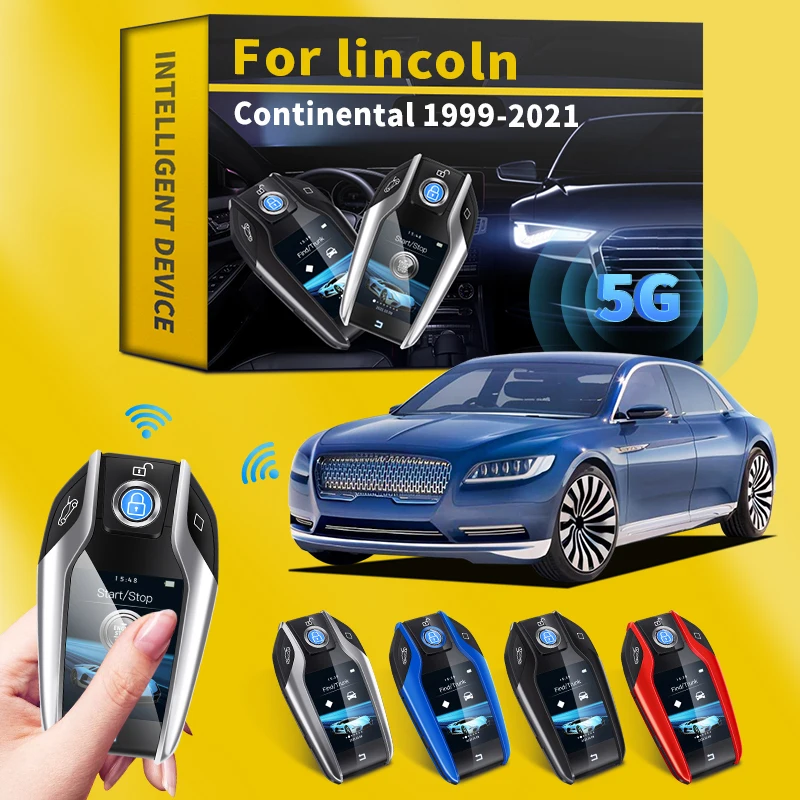 

Обновленная версия для автомобилей lincoln Continental 1999-2021, Модифицированная бутиковая смарт-пульт дистанционного управления, ЖК-дисплей, экран, а...