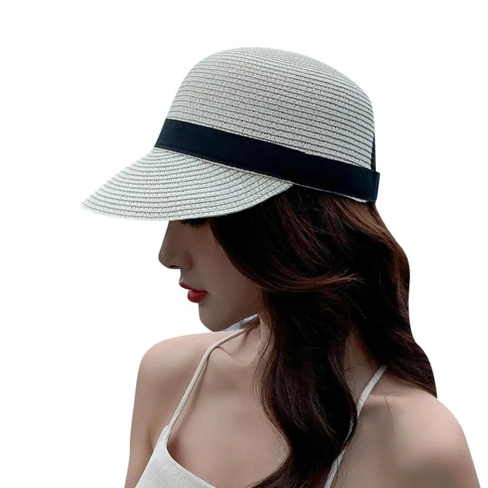 

Шляпа с регулируемым затенением Женская, Соломенная Панама от солнца, для пляжа, путешествий, летняя, уличная
