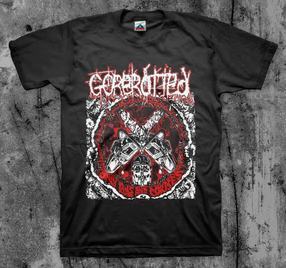 Высококачественная футболка Gorerotted с коротким рукавом из 100% хлопка