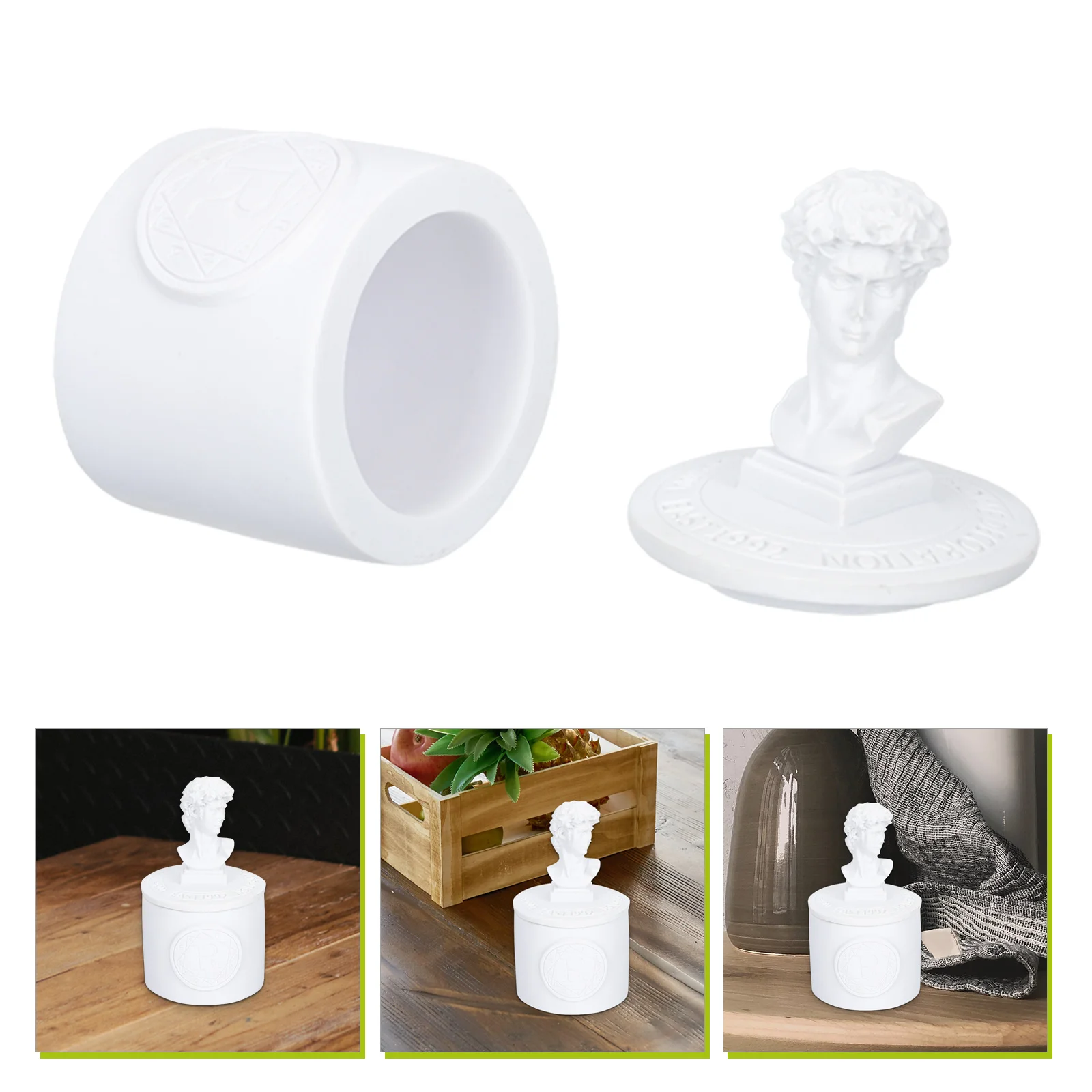 

Candle Holder Tealight Resin Jar Scented Cup Votive Tea Light Refillable Holders Lights Empty Storage Box Container Jewelry