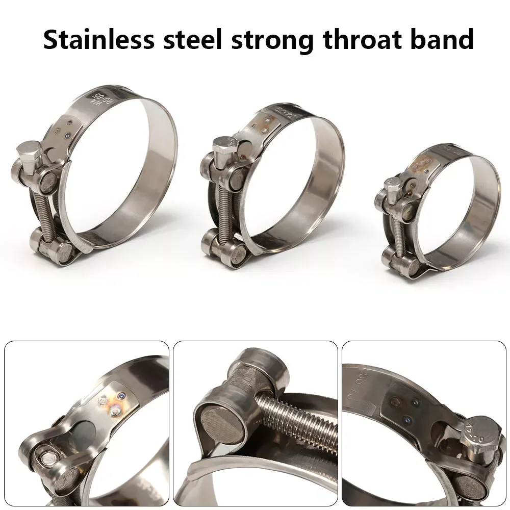 

Stainless steel Powerful strengthens hose clamp Circular air water pipe Fuel hose clips of water pipe fasteners clamps