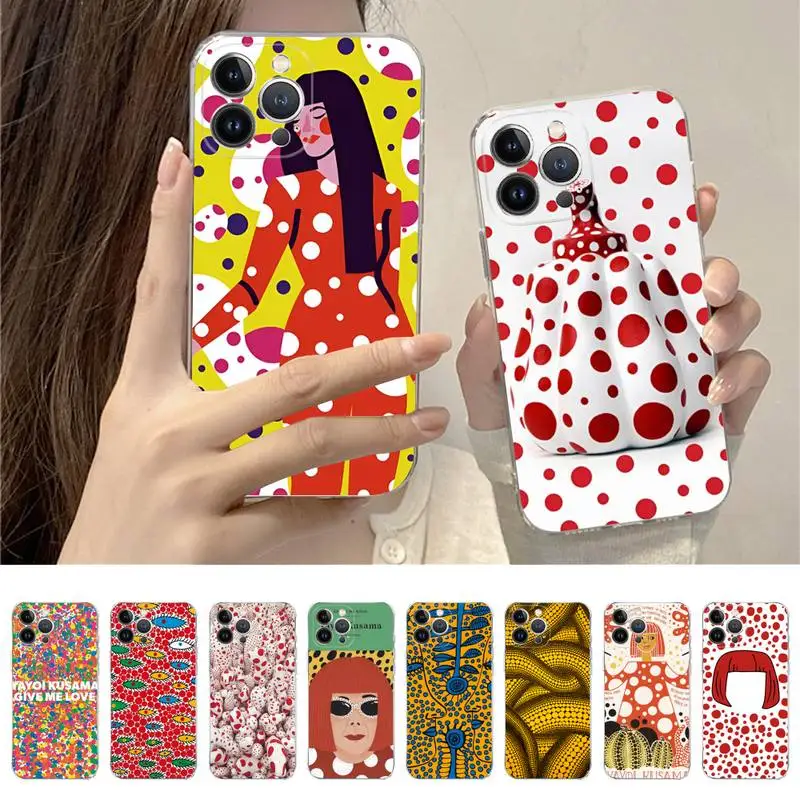 

Yayoi Kusama Phone Case for iPhone 11 12 13 mini pro XS MAX 8 7 6 6S Plus X 5S SE 2020 XR case