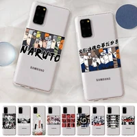 bandai anime naruto phone case for samsung s20 s10 lite s21 plus for redmi note8 9pro for huawei p20 clear case