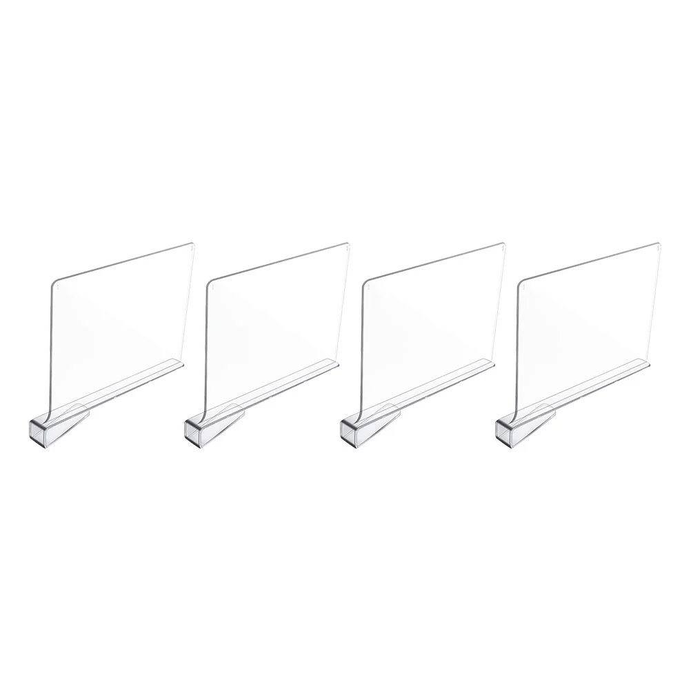 

4 Pcs Multitool Wallet Cabinet Divider Storage Drawers Clear Wardrobe Dividers Kitchen Drawer Organizer Acrylic Closet Dividers