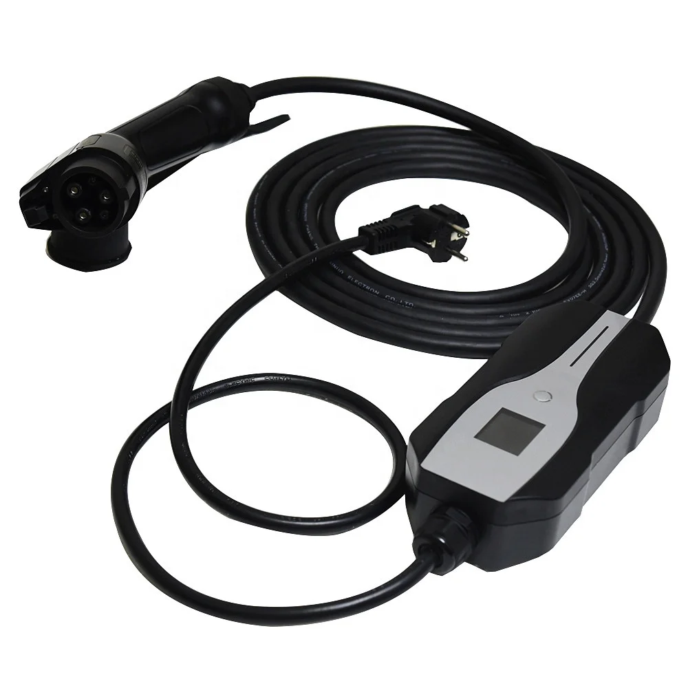 

Type 1 Portable EV Charging Box Cable Switchable 10/16A Schuko Plug Electric Vehicle Car Charger EVSE