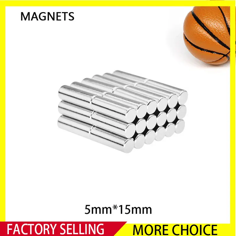 

10~200PCS 5x15mm N35 Magnet Powerful Permanet Round Neodymium Magnets 5mm x 15mm Rare Earth NdFeB Disc 5*15mm