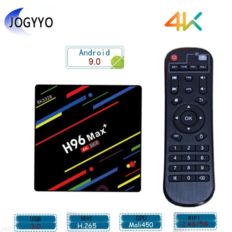 

Приставка Смарт-ТВ Allwinner RK3328, 4K, Android 9,0, Wi-Fi, Bluetooth 2,4, 4 + 64 ГБ