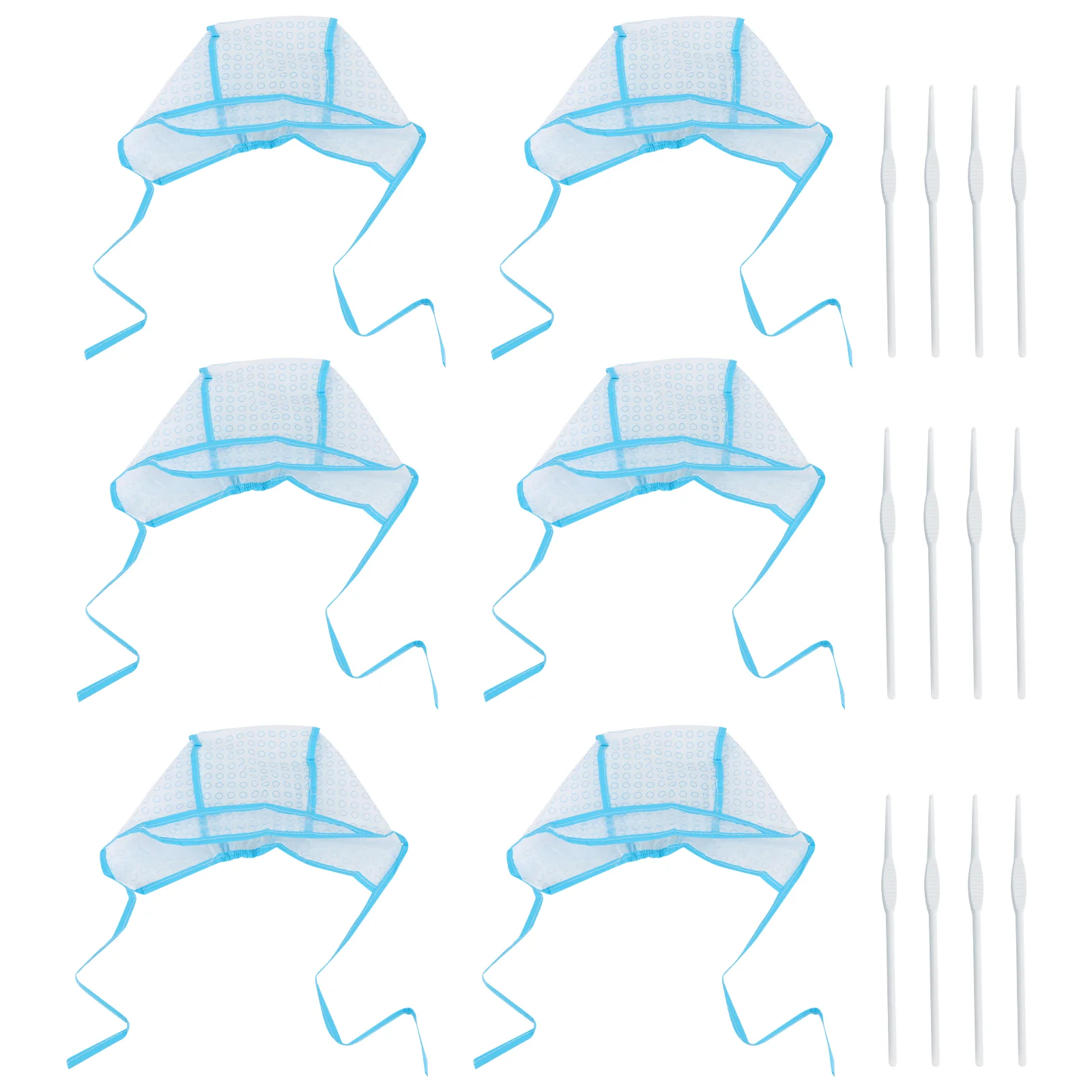 

Hair Cap Dye Highlight Capshighlighting Frosting Salon Needle Hat Processing Tools Coloring Dyeing Dying Streaking Head Perm