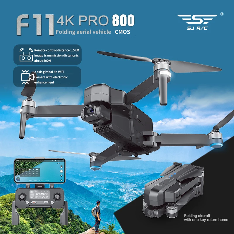 

F11 4K PRO Drone Profesional HD Dron Brushless Camera Gimbal Aerial Photography FPV WIFI GPS Foldable RC Quadcopter Drones 2021