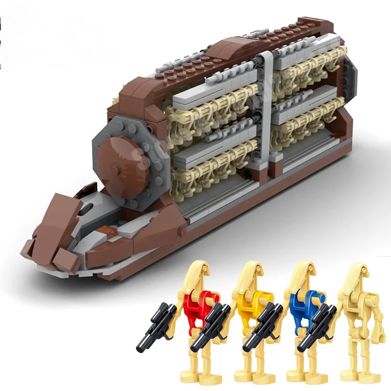 

NEW Star Plan Droids Platoon Attack Crafts MOC Building Blocks Bricks Space Series Battle Droids Transport Battleship Kids Toys