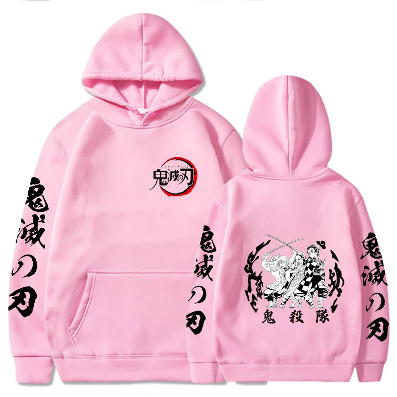 

Demon Slayer Hoodies Japanese Anime Men's Sweatshirt Male Hot Sale Streetwear Long Sleeve Hooded Sweatshirts Unisex