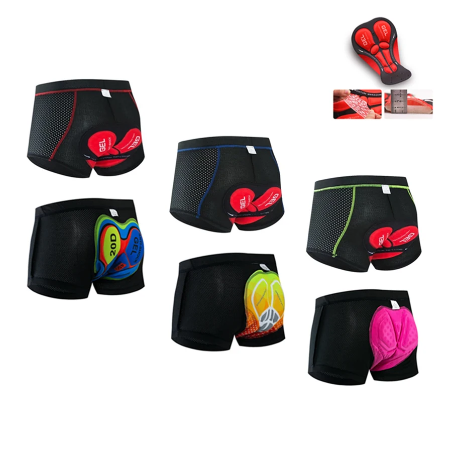 

New Upgrade mesh cycling underwear Shorts 5D Gel Pad Shockproof Mountain cycling underpants Road Bike Riding Shorts for Men