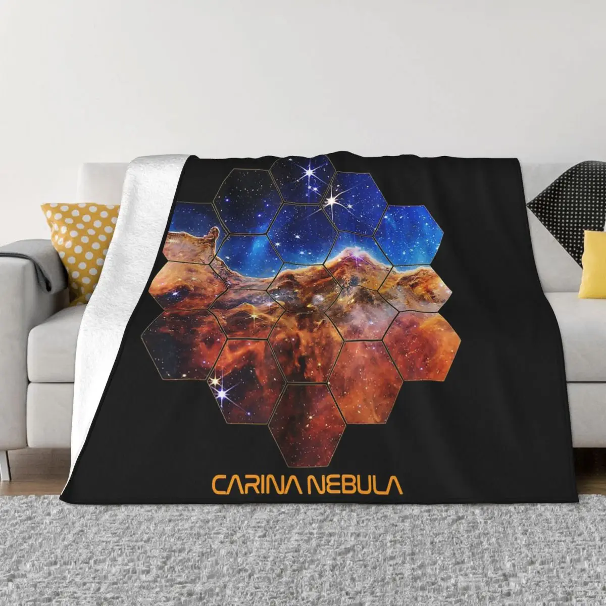 

James Webb Space Telescope Starriness Jwst Portable Warm Throw Blankets for Bedding Travel