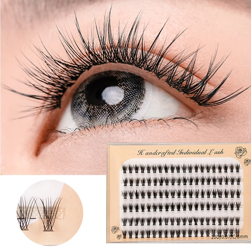 

Grafting World 10/20/30D Natural Eyelash Extensions Mink Fake False Eyelashes Curl Natural Eye Grafting Individual Lashes YZL1