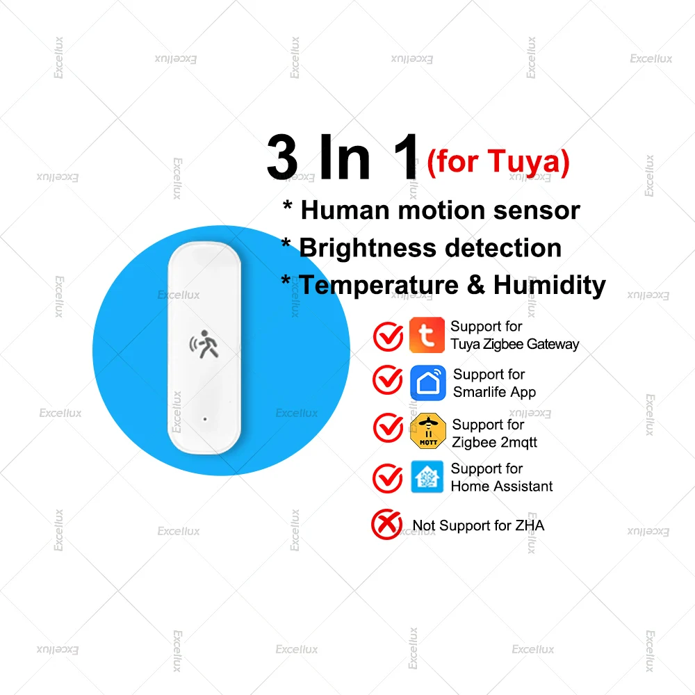 

Радарный датчик движения Zigbee 3.0 для Tuya Smart Life