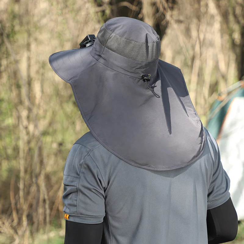 Dayan Sun hat outdoor leisure fan hat solar energy wind power USB charging hiking hat Fishing cap alpine hat Walking Hat caps