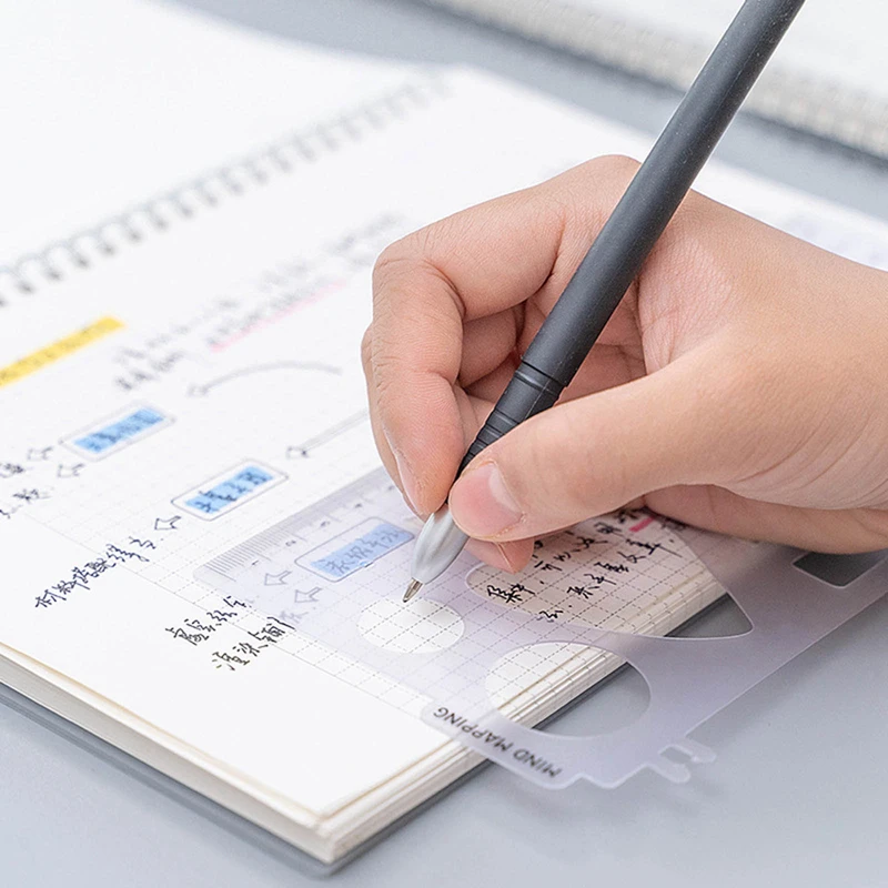 

A4/B5 Mind Map Grid Notebook Student Coil Book Daily Weekly Monthly Planner School Office Supplies Stationery With Ruler