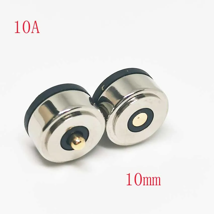 

1pair 10mm Magnetic DC Smart Water Cup Charging Magnet Connector 2A/10 High Current Strong Magnetic LED Light Power Socket
