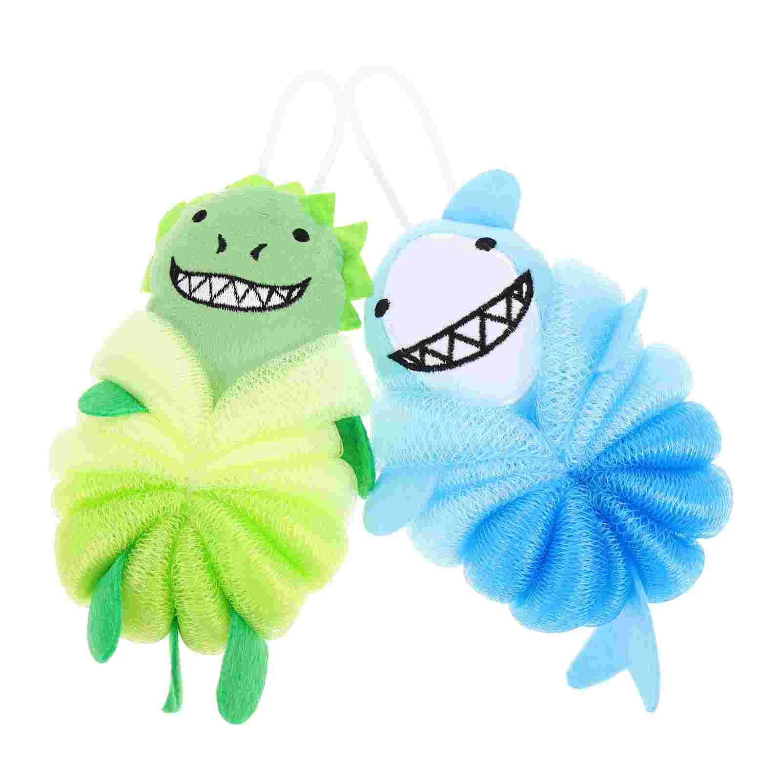 

2Pcs Skin Cleaning Scrubbers Exfoliating Bathing Balls Children Bath Loofahs