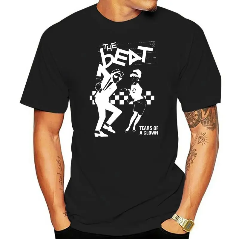 

Official The Beat Tears Of A Clown (Black) T-Shirt New Merch The English Beat Novelty Cool Tops Men Short Sleeve T shirt