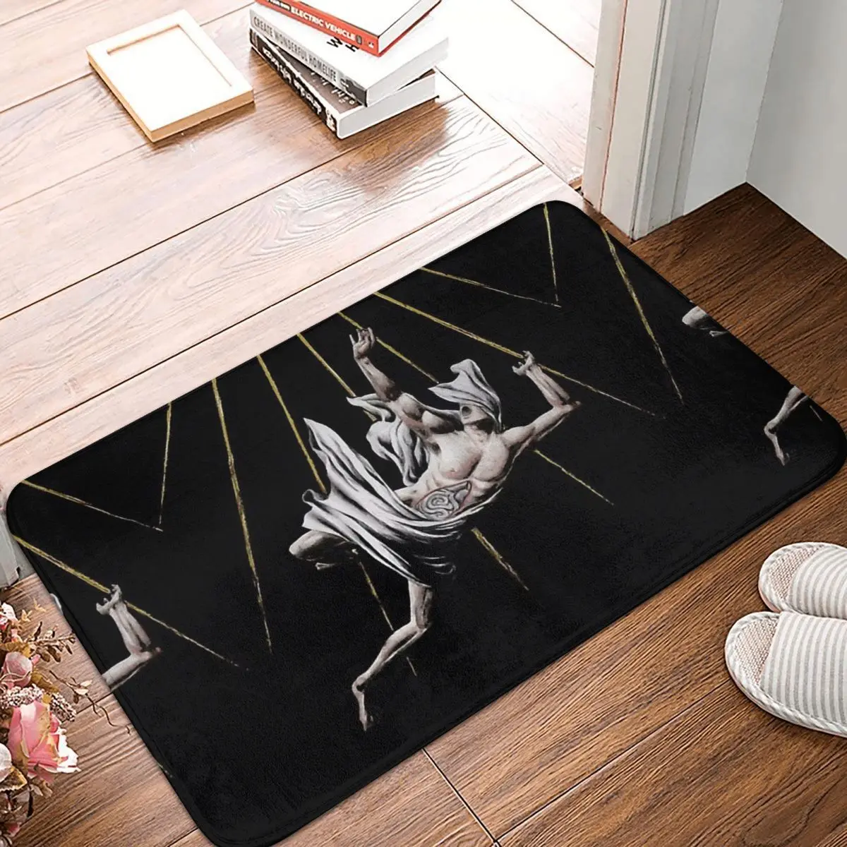 

Противоскользящий коврик для ванной Deathspell Omega, черный металлический напольный ковер, декоративный коврик для входной двери, спальни