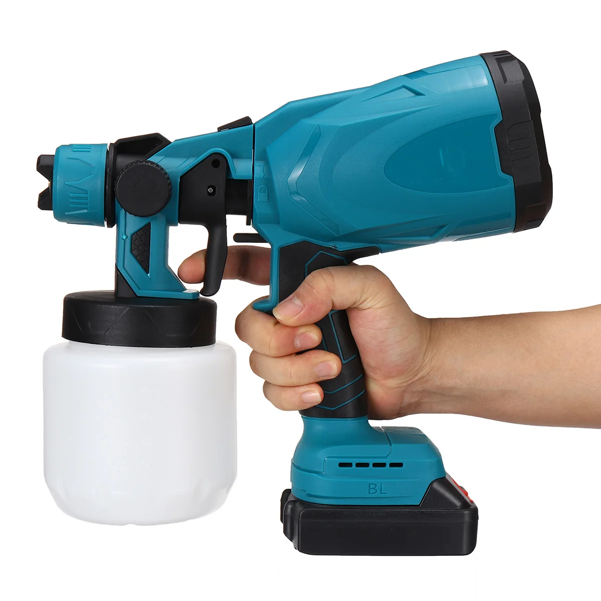 

800ML Cordless Electric Spray Gun Flow Control Household Airbrush Paint Sprayer Power Disinfection For Makita 18V Battery
