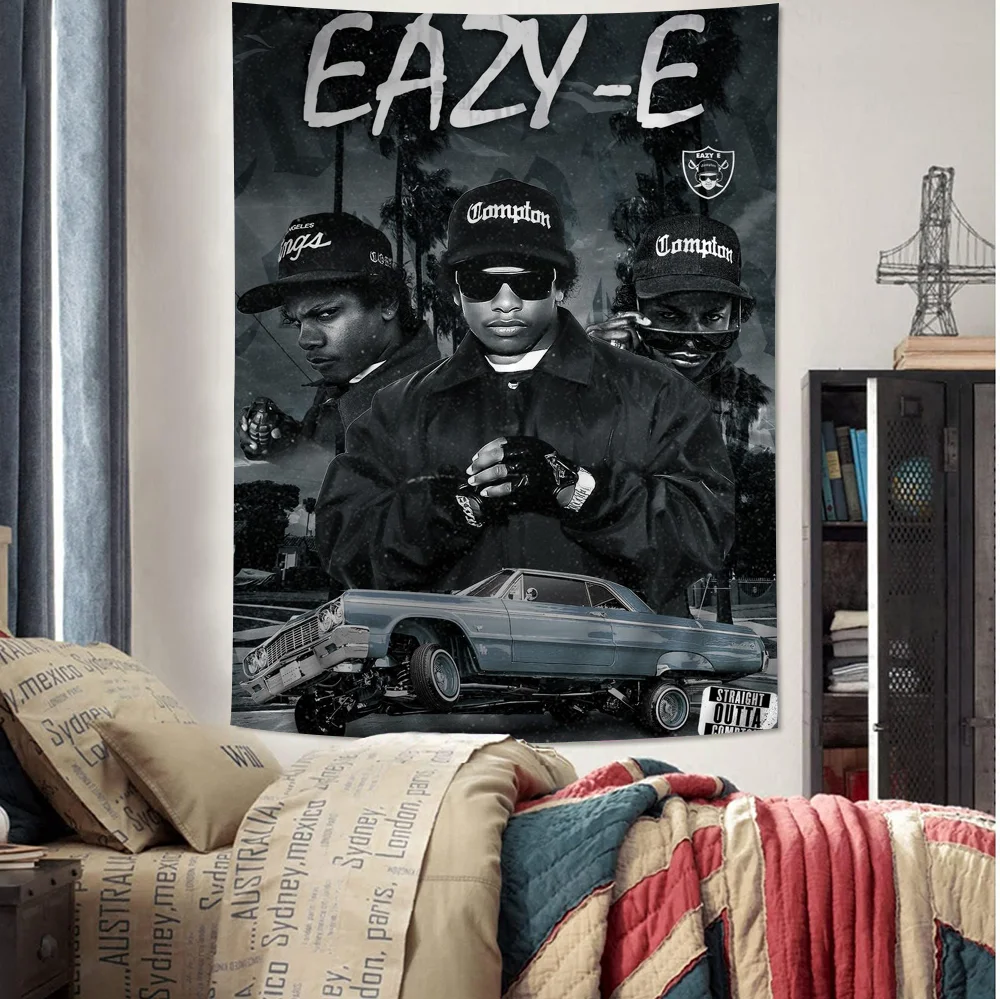 Западное побережье хип-хоп раппер Eazy E аниме гобелен подвесной Таро хиппи