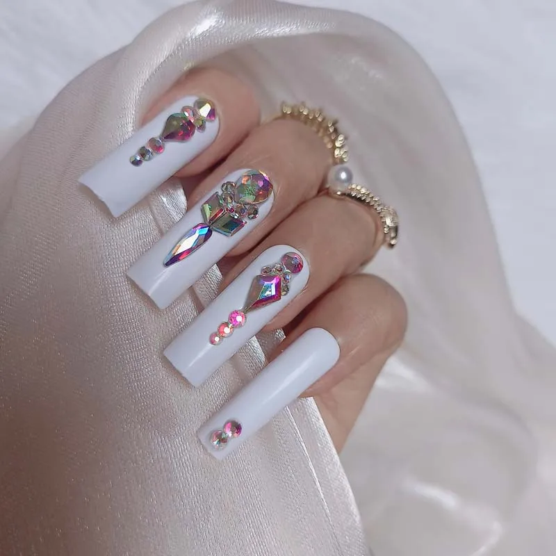 24 шт. Роскошные ювелирные изделия с широким кристаллом полные бриллиантами