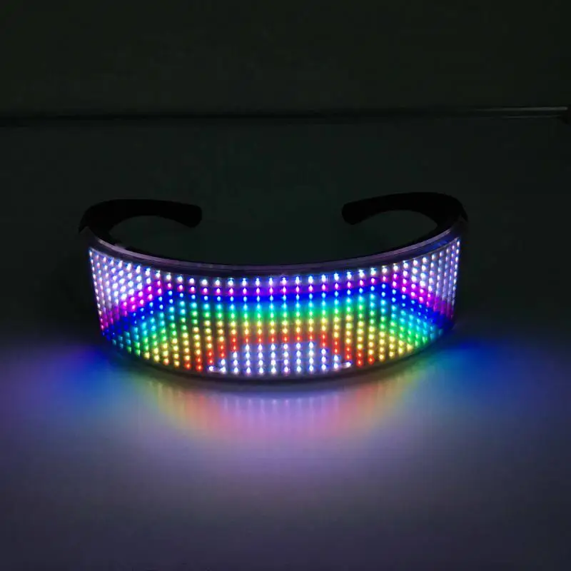 

Abs Shining Glasses Beautiful Full-color Bengdi El Props Fashion Led Glasses Applicable For Gift Blinds Heart-shaped 5v/1a