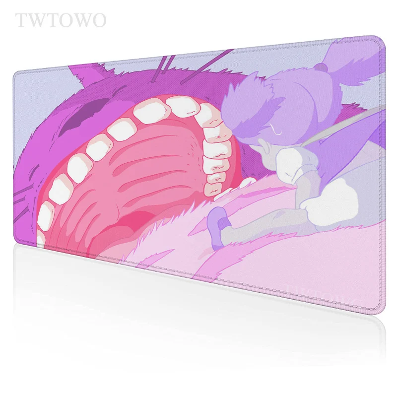 

Коврик для мыши Totoro, большой коврик для компьютерной мыши, из натурального каучука, противоскользящий, размер XL, XXL, для офиса